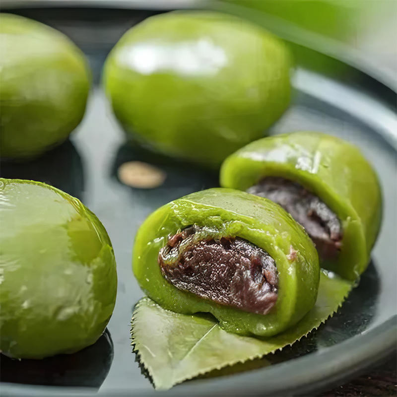 Zelené rýžové koule